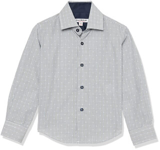 Isaac mizrahi boys long sleeve plaid button-down shirt robin blue 5