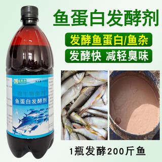 Yifuyuan fish protein fermentation agent water fertilizer special fish offset fish intestinal fermentation bacteria amino acid enzyme em bacteria deodorizing slag bacteria 1 bag of fish protein fermentation powder (fermentation 300 jin jin is equal to 0.5 kg of fish)