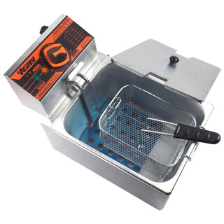 Home 2025 new huili hy-81r single-cylinder electric fryer fryer commercial french fries fried chicken special oil fryer electric fryer 0cm