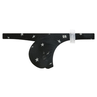 G-station sexy japanese small style tight-fitting low-waisted men's thong star polyester small mesh breathable quick-drying underwear black xl (for small sizes, it is recommended to go up 1-2 sizes)