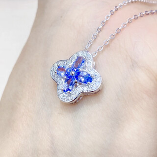 Iosniosn new natural 3a full body tanzanite pendant dark blue 925 silver fashion simple style inlaid