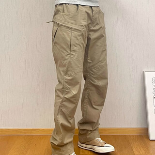 Kazuki kuraishi kazuki tactical pants men's spring and autumn training pants army bird tactical multi-pocket outdoor breathable straight overalls khaki l 150-170jin jin equals 0.5 kg