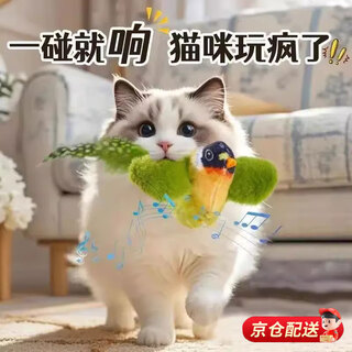 Mppmck cat toy bird cat chirping bird toy self-pleasure relieve boredom artifact sound swing door hanging feather cat stick chirping bird toy liuying free cat hanging rope