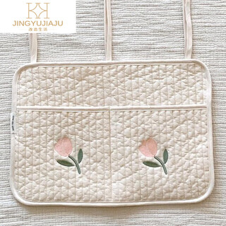 Ins korea 2021 new crib storage hanging bag storage storage bag diaper diaper bottle hanging bag tulip hanging bag large size