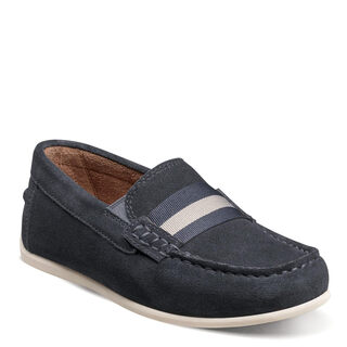 Florsheim boys' jasper jr loafers - little and big kids, navy suede navy suede 4.5 big kid