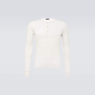 Tom ford (tom ford) men's knitted henley p00885794 white 2xl xxl