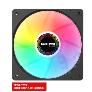 长城（Great Wall）阿基米德X120定色版 12CM风扇（RGB灯效/减震脚垫/大4Pin接口/加强筋条/长线材/安静耐用）