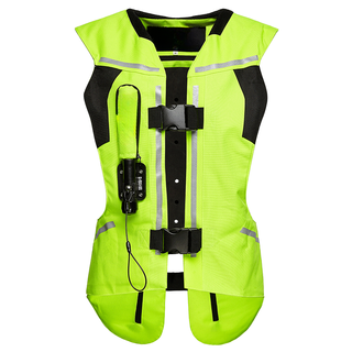 Motorcycle airbag vest motorcycle touring airbag suit racing safety equipment cycling back protector anti-fall vest first generation-yellow-air bottle 2xl