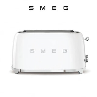 Smeg multifunctional retro toaster toaster toaster home heating breakfast machine pure white 4-slice toaster
