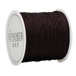 Aifsa braided rope hand rope rope pendant lanyard brown braided rope strand handmade beaded wire bracelet pendant string jade wire no. 73 jade wire / thick 0.6mm / about 50m