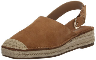 Blondo women's suede platform sandals comfortable wedge one-buckle platform shoes tan (tan suede) 9.5