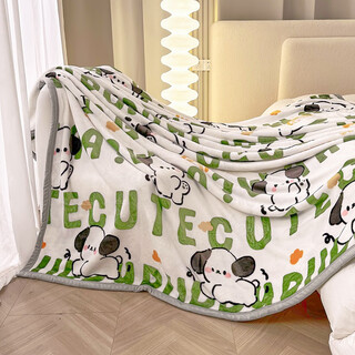Kezitu milk velvet children's blanket baby cover single sofa blanket air conditioning quilt office nap blanket bed use woof soft skin friendly blanket multi-purpose single blanket 120*200cm