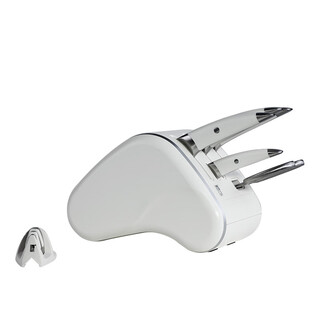 Tuo white knife set german steel slicing meat chef knife chopping bone chopping bone chopping fruit knife kitchen knife seagull white (abs removable knife holder) 7-piece set