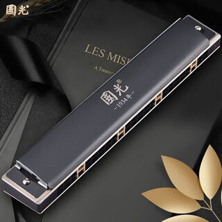Guoguang germany imported gongs guoguang harmonica professional performance level 28 holes advanced adult beginners 24 holes polyphonic c key imported gongs black 24 holes polyphonic c key