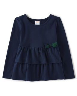 Gymboreegymboree girls and toddlers printed long sleeve shirt, nutcracker bow nutcracker bow 8