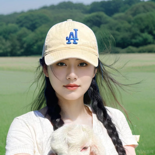 Mlb hommes et femmes même chapeau sport décontracté casquette à visière printemps chapeau de soleil grand tour de tête capote beige casquette de baseball los angeles dodgers/beige taille unique f