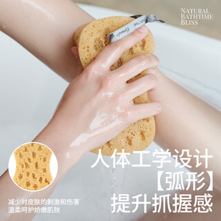 Krramel bath sponge student dormitory bath ball high-end bath flower super soft bath sponge foaming artifact lemon yellow