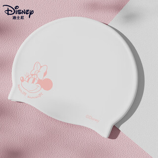 Disney silicone swim cap waterproof non-stretching cartoon mickey print swim cap adult swim cap d75011 white mickey