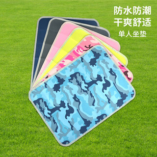 Wellhouse single folding moisture-proof mat, beach park lawn tent floor mat, lightweight folding cushion, multi-color random