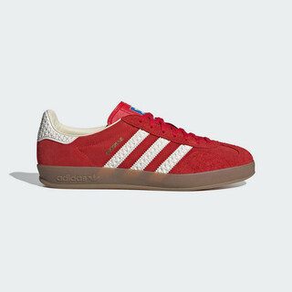 Adidas clover men's and women's shoes gazelle indoor low-top casual shoes if1808 red and white 38