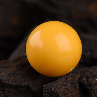 Olevo natural old beeswax loose beads, amber single beads, antique old wax round beads, chicken oil yellow full honey full wax beads, multi-baby beads, collection grade 14mm single beads