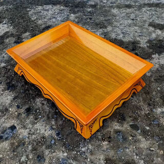 Same hands and same feet mongolian tableware wood-grilled whole lamb tray lamb legs and mutton chops hand-operated mutton plate mongolian meal hot stamping retro thickened wooden plate yellow 19*28 pine wood thickened 0 inch