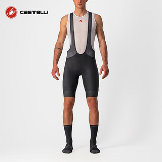 Castelli scorpion men's summer new cycling suit bib shorts quick-drying breathable x2 cushion professional 010 black l