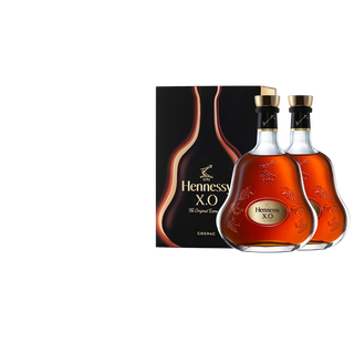 轩尼诗（Hennessy）XO  法国进口 干邑白兰地酒 洋酒烈酒 礼盒装 XO 1000mL 2瓶