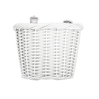 Hui zhenyu children's bicycle basket, stroller front basket, balance bicycle frame, scooter frame, bicycle rainproof basket, white