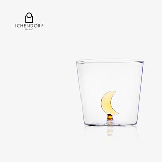 Ichendorf italian three-dimensional glass cup cute moon water cup birthday gift niche high-looking double birthday gift gift