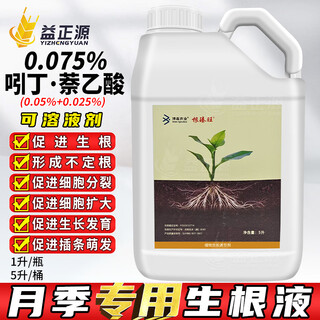 0.075% indole acetic acid naphthalene acetic acid rose root promoting root cutting promotes cutting germination plant growth regulator 5l 1l*5 bottle