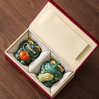 Bowei (bw) high-end tea pets, tea tables, tea table decorations, tea sets and accessories can nourish and attract wealth, holiday gifts and souvenirs, persimmon peanuts