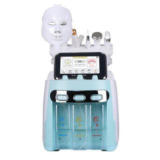 The fifth generation of hydrogen and oxygen small bubbles six-in-one hot bubble blackhead cleaning instrument for beauty salons special skin management comprehensive instrument the fifth generation of 7-head small bubbles
