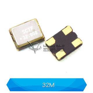 Dafuri 3225 smd crystal active 12m/4/8/16m/24/25/27/40/50mhz quartz crystal oscillator 32m (1 piece)