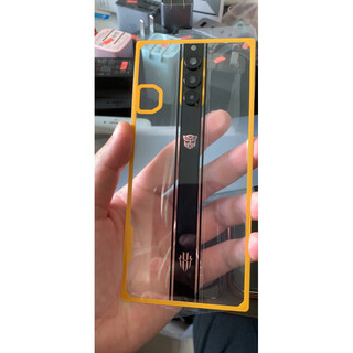 Red magic original adapted to nubia red magic 8pro red magic 8spro original back cover nx729j mobile phone glass back shell back cover red magic 8spro/+transparent yellow/glass back cover/1pc+glue worker shell
