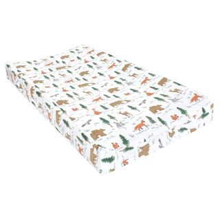 Hudson babyhudson baby unisex changing pad cover, sweet woodland, one size