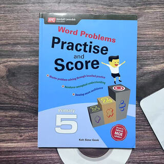 正版进口 新加坡数学 建模应用题Word Problems Practise and Score 小学教辅 原版练习册  新加坡教辅 新加坡练习册 新加坡的书 新加坡MC出备考AEIS 五年级正版一本