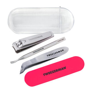 Tweezerman mini manicure kit portable nail care tool