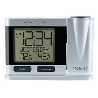 La crosse technology la crosse technology atomic projection alarm clock with temperature