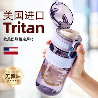 Cica children's water cup men's and women's plastic cup high temperature resistant tritan student school special sports drinking pot scale summer