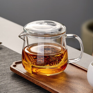 Teahue glass teapot tea water separation tea cup office teapot men's and women's glass cup household high temperature resistant glass tea set