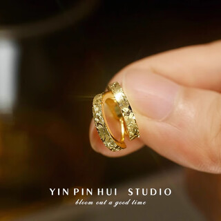 Qiuyu s99 pure silver crushed ice earrings light luxury high-end earrings silver earrings women's new chinese valentine's day gift s99 pure silver gold-plated earrings gift box + gold