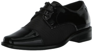 Stacy adams boys' pharaoh cape oxford shoes black 2 big kids