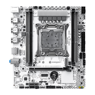 精粤X99主板2011-3针至强E5主板CPU套装电脑台式机办公游戏多开E5 2666V3/E5 2696V3/E5 2680V4 精粤X99M-G D3 ARGB主板 搭配E5 2673V3