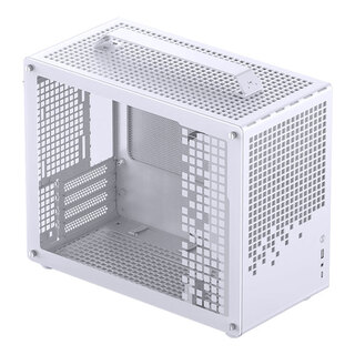 Jonsbo z20 computer case matx portable small case glass side transparent desktop 240 water-cooled desktop mini portable game console case supports type-c z20 white (matx motherboard/240 water-cooled)