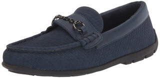 Steve madden boys' shoes justinn loafers navy blue 4 big kid