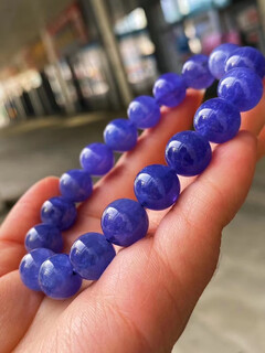 Feiyu natural tanzanite bracelet rare sapphire crystal bracelet women's spot jewelry original ball bead bracelet