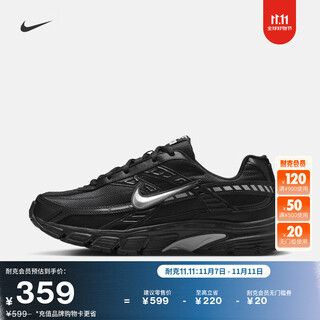 Nike men's breathable sports shoes winter retro running shoe style cushioning nike initiator ib4595 001 black/metallic silver/black/dark ash 42.5