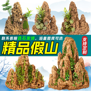 High-quality water-absorbing stone bonsai fish pond rockery micro-landscape decoration natural rockery stone landscaping raw stone high-quality 150-159cm water-absorbing stone with basin