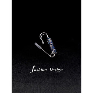 Quamer luxury retro cardigan sweater pin fixed clothes versatile woolen coat brooch shawl buckle accessories a236 small blue